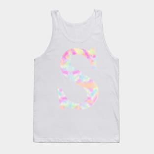 The Letter S Rainbow Design Tank Top